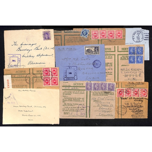 633 - Undelivered/Returned. 1939-45 Covers including mail to troops but undelivered and returned with vari... 