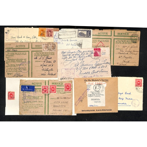 633 - Undelivered/Returned. 1939-45 Covers including mail to troops but undelivered and returned with vari... 