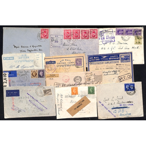 633 - Undelivered/Returned. 1939-45 Covers including mail to troops but undelivered and returned with vari... 