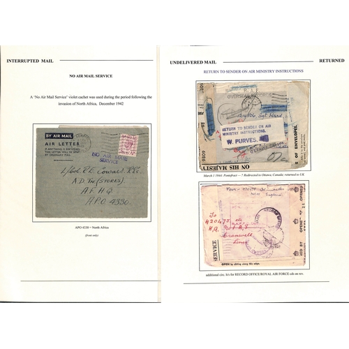 634 - Undelivered/Returned/Redirected. 1940-45 Covers and cards to British forces, most undelivered and re... 