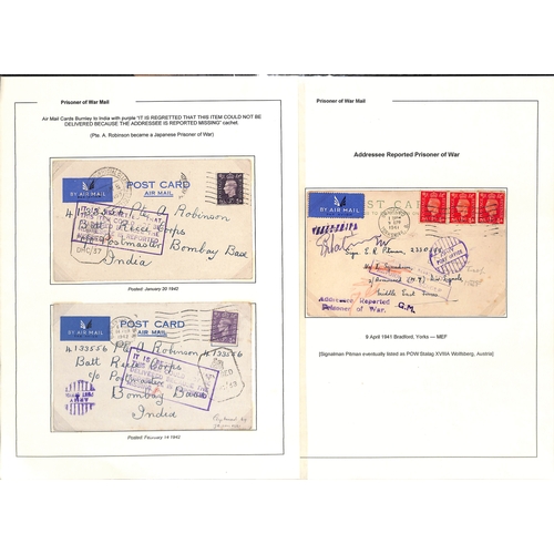 634 - Undelivered/Returned/Redirected. 1940-45 Covers and cards to British forces, most undelivered and re... 