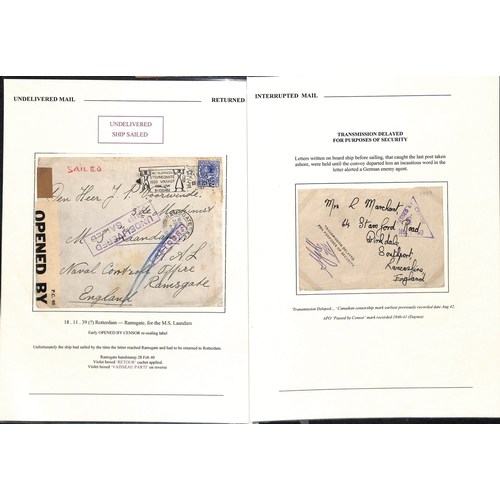 634 - Undelivered/Returned/Redirected. 1940-45 Covers and cards to British forces, most undelivered and re... 