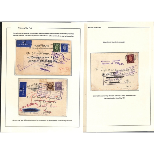 634 - Undelivered/Returned/Redirected. 1940-45 Covers and cards to British forces, most undelivered and re... 