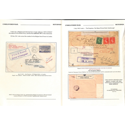 634 - Undelivered/Returned/Redirected. 1940-45 Covers and cards to British forces, most undelivered and re... 