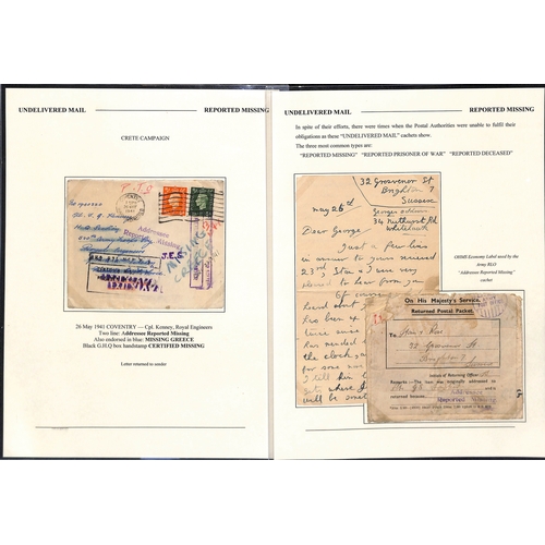 634 - Undelivered/Returned/Redirected. 1940-45 Covers and cards to British forces, most undelivered and re... 