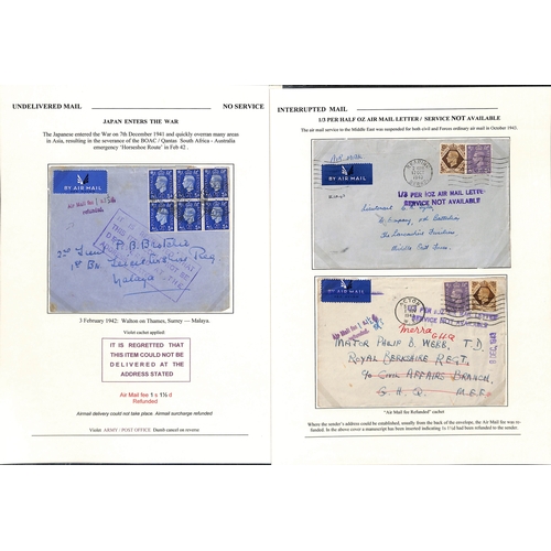 634 - Undelivered/Returned/Redirected. 1940-45 Covers and cards to British forces, most undelivered and re... 