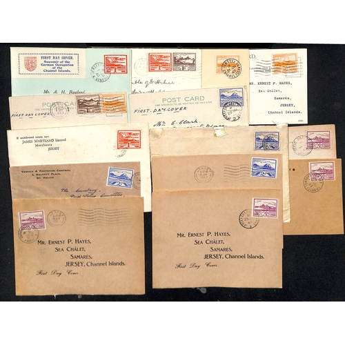 644 - Channel Islands. WW2 Red Cross message forms (9), occupation issue covers (43), ephemera, stamps, a ... 