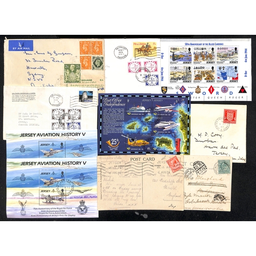 644 - Channel Islands. WW2 Red Cross message forms (9), occupation issue covers (43), ephemera, stamps, a ... 