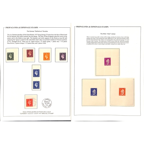 646 - Propaganda Forgeries. German forgeries of G.B KGVI definitives (7), British or American forgeries of... 