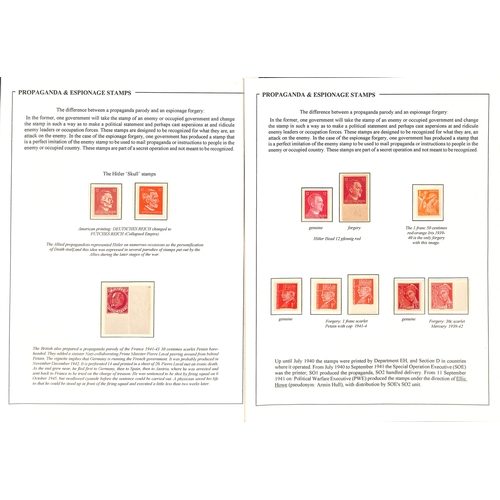 646 - Propaganda Forgeries. German forgeries of G.B KGVI definitives (7), British or American forgeries of... 