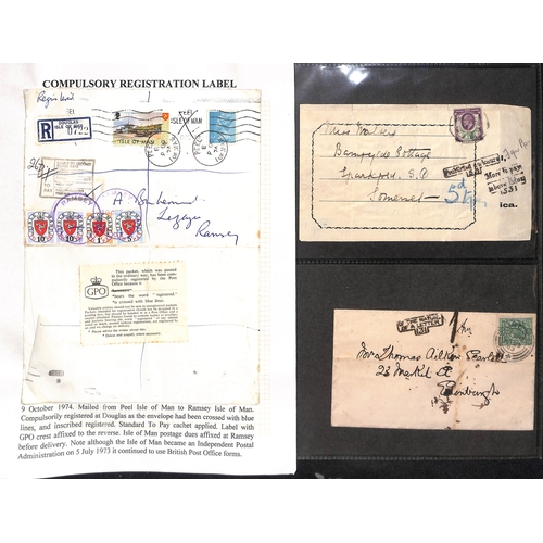 291 - 1862-1974 Covers and cards (28) and a front including KEVII address label from a parcel over 14oz fr... 