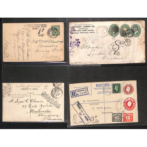 291 - 1862-1974 Covers and cards (28) and a front including KEVII address label from a parcel over 14oz fr... 