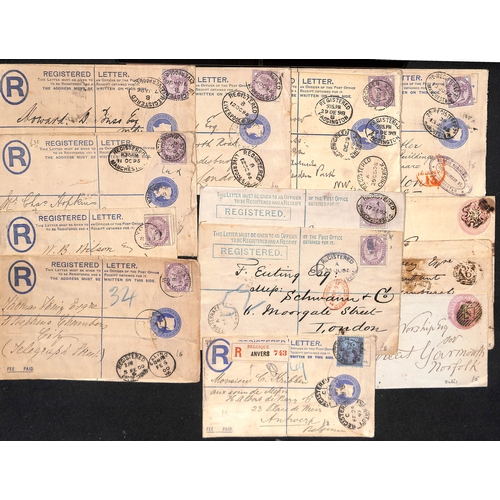 295 - QV-QEII Covers and cards including KGVI 3d and 4d Forces registration envelopes (8), unused QV ½... 