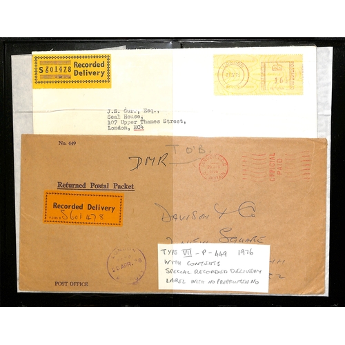 300 - 1901-76 Returned Letter Office envelopes (24) and a front including 1901 large blue Registered envel... 