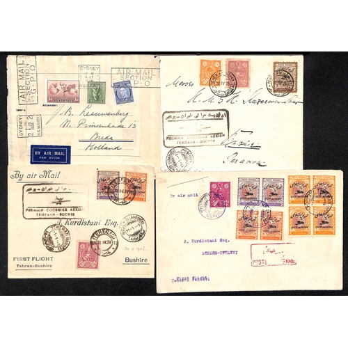 443 - 1917-66 Covers, mainly first flights, including Persia, Canada, India, Austria, KUT, etc. (46).