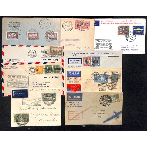 443 - 1917-66 Covers, mainly first flights, including Persia, Canada, India, Austria, KUT, etc. (46).