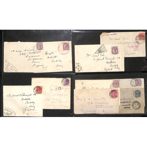 545 - 1900-02 Covers and cards (29), a front and a telegram, mainly from British forces with 