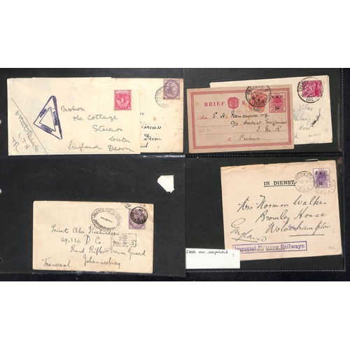 545 - 1900-02 Covers and cards (29), a front and a telegram, mainly from British forces with 