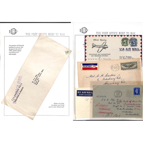 631 - R.A.F. Atlantic Ferry. 1939-45 Transatlantic covers and cards including covers hand carried on the A... 