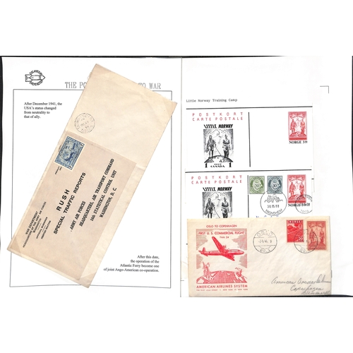 631 - R.A.F. Atlantic Ferry. 1939-45 Transatlantic covers and cards including covers hand carried on the A... 