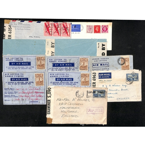 631 - R.A.F. Atlantic Ferry. 1939-45 Transatlantic covers and cards including covers hand carried on the A... 