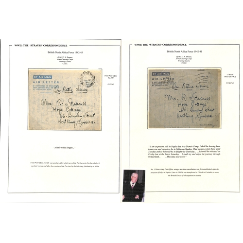 626 - Norway, etc. 1940-45 Covers from Sgt. Bob Strauss to his wife in Sussex, sent from Norway in Apr./Ma... 