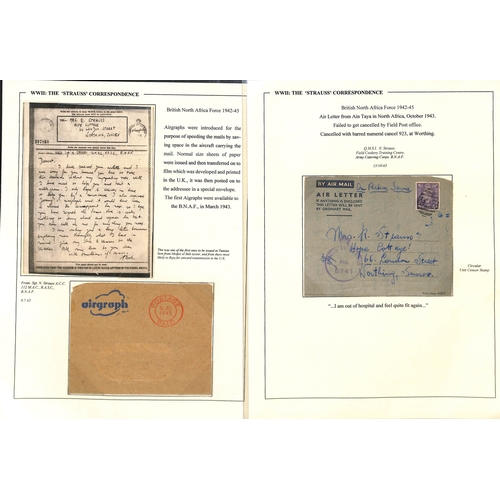 626 - Norway, etc. 1940-45 Covers from Sgt. Bob Strauss to his wife in Sussex, sent from Norway in Apr./Ma... 