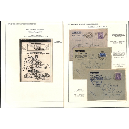 626 - Norway, etc. 1940-45 Covers from Sgt. Bob Strauss to his wife in Sussex, sent from Norway in Apr./Ma... 