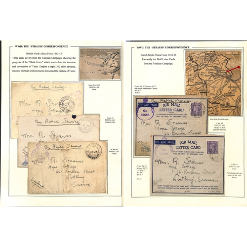 626 - Norway, etc. 1940-45 Covers from Sgt. Bob Strauss to his wife in Sussex, sent from Norway in Apr./Ma... 