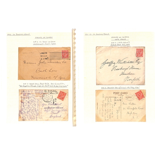 28 - 1911-12 Downey Heads, mint and used collection on pages with some covers, including Imperial Crown d... 