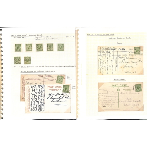 28 - 1911-12 Downey Heads, mint and used collection on pages with some covers, including Imperial Crown d... 