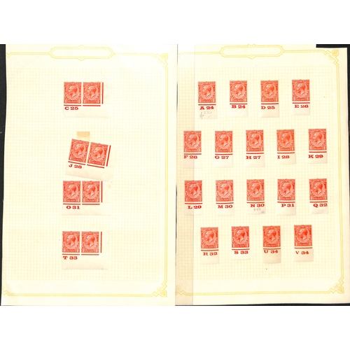 30 - Controls. 1912-37 Mint control singles and multiples, mainly 1924-26 Block Cypher issue including 1d... 