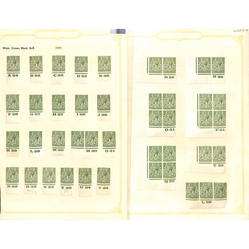 30 - Controls. 1912-37 Mint control singles and multiples, mainly 1924-26 Block Cypher issue including 1d... 