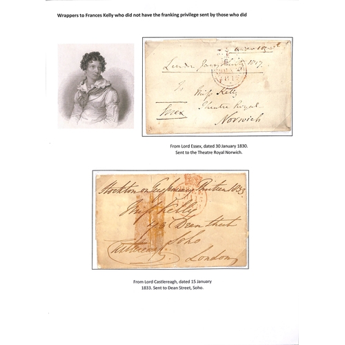 165 - 1815-38 Letters concerning franking by or to women including 1818 letter from Princess Sophia Matild... 