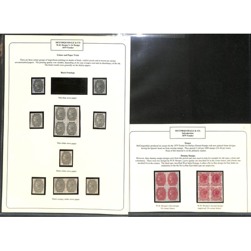 63 - McCorquodale & Co. Imperforate first type dummy stamp from plate II (120 stamps) printed in black (1... 