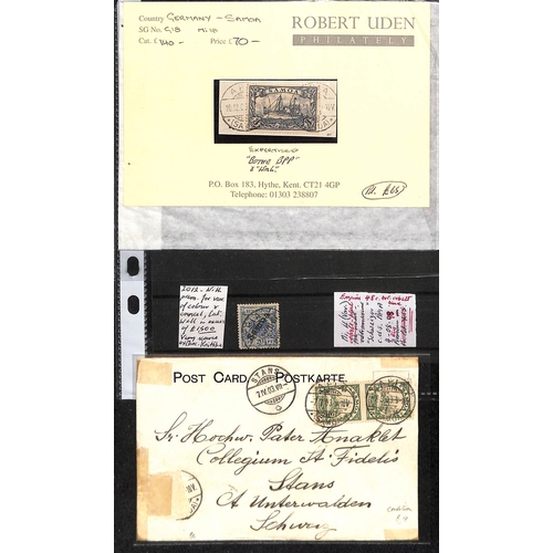 927 - 1900-1919 Mint and used stamps, some pieces and better cancels from smaller offices including 1m and... 