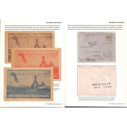 628 - Royal Navy. 1939-45 Covers with various naval postmarks and censor cachets, including stampless cove... 