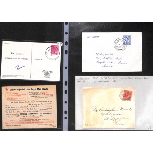 397 - 1849-1980 Maritime, military, railway and aviation postal history, covers and cards with Paquebots, ... 