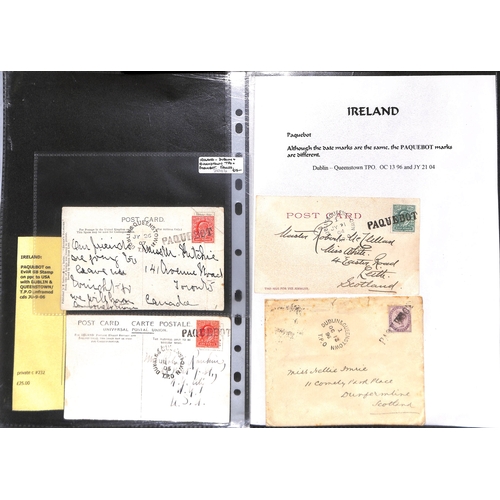 397 - 1849-1980 Maritime, military, railway and aviation postal history, covers and cards with Paquebots, ... 