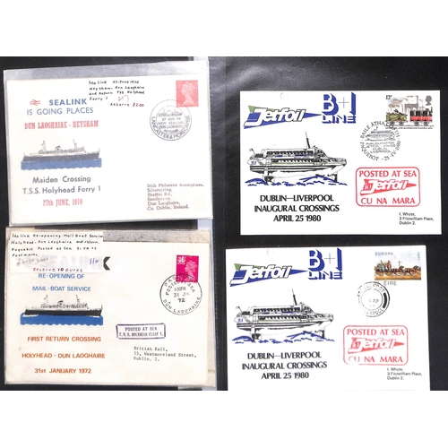 397 - 1849-1980 Maritime, military, railway and aviation postal history, covers and cards with Paquebots, ... 