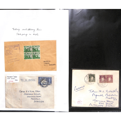 397 - 1849-1980 Maritime, military, railway and aviation postal history, covers and cards with Paquebots, ... 