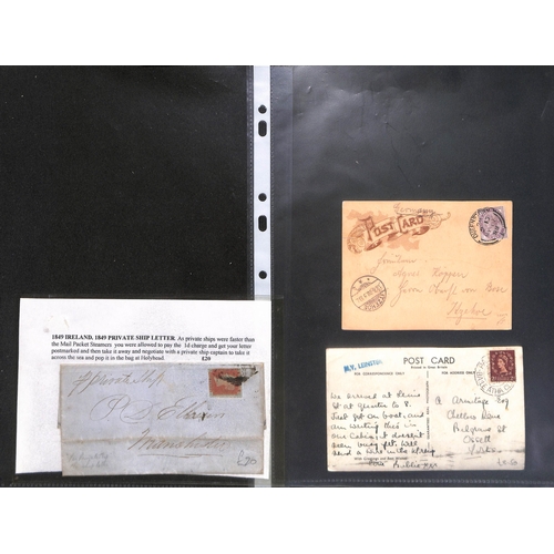 397 - 1849-1980 Maritime, military, railway and aviation postal history, covers and cards with Paquebots, ... 