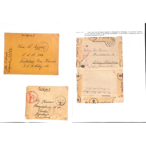 854 - World War Two. 1940-47 Covers including mail from or to Danish workers in Germany (14), from Danes i... 