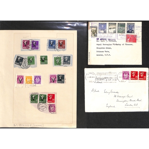 854 - World War Two. 1940-47 Covers including mail from or to Danish workers in Germany (14), from Danes i... 