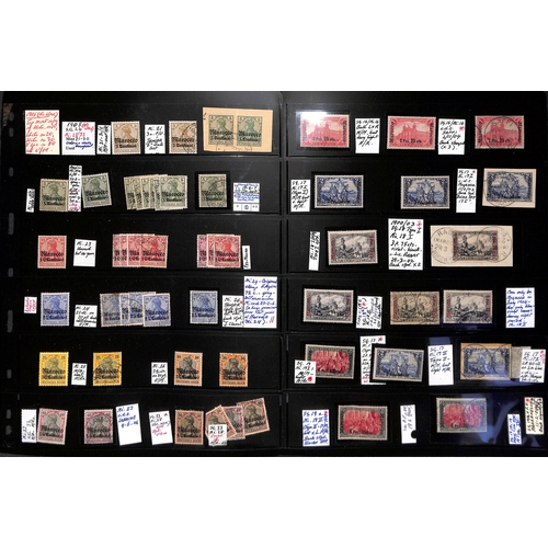 886 - Post Offices in Morocco. 1899-1918 Mint and used collection with many additional stamps, various sha... 