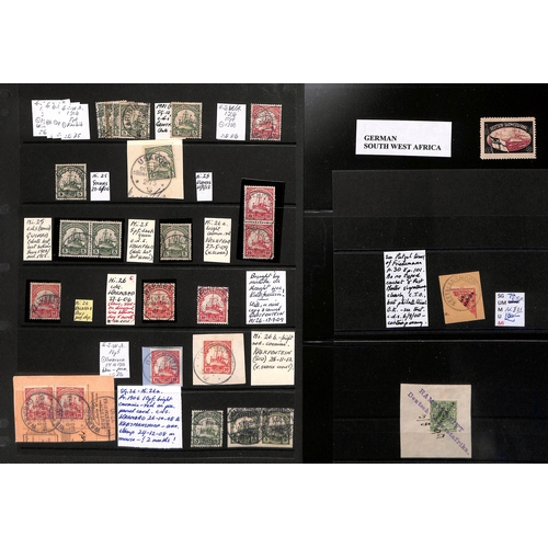 929 - 1897-1919 Mint and used collection with used stamps largely collected for their cancels, many better... 