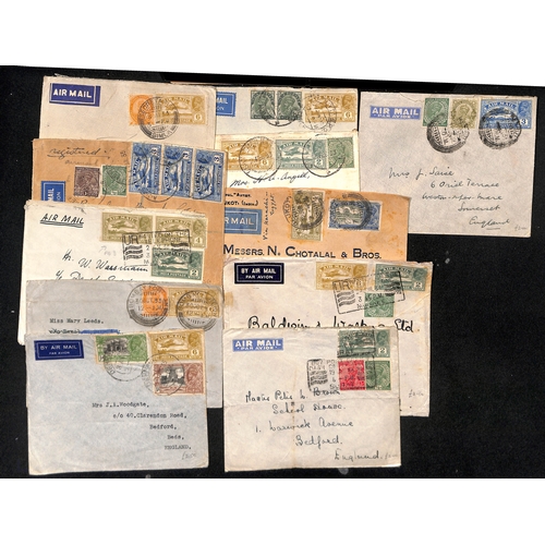 972 - 1863-c.1970 Covers and cards including 1863-71 covers to G.B franked 4a, 6a8p (2) or 8a, Air Mail co... 