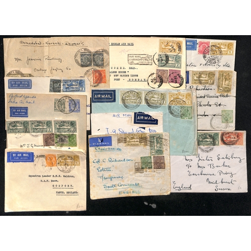 972 - 1863-c.1970 Covers and cards including 1863-71 covers to G.B franked 4a, 6a8p (2) or 8a, Air Mail co... 