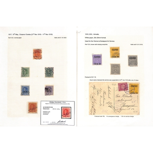 706 - 1867-1918 Issues for Austria-Hungary and Austria, the mainly used collection in an album including 1... 