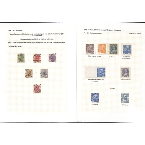 706 - 1867-1918 Issues for Austria-Hungary and Austria, the mainly used collection in an album including 1... 